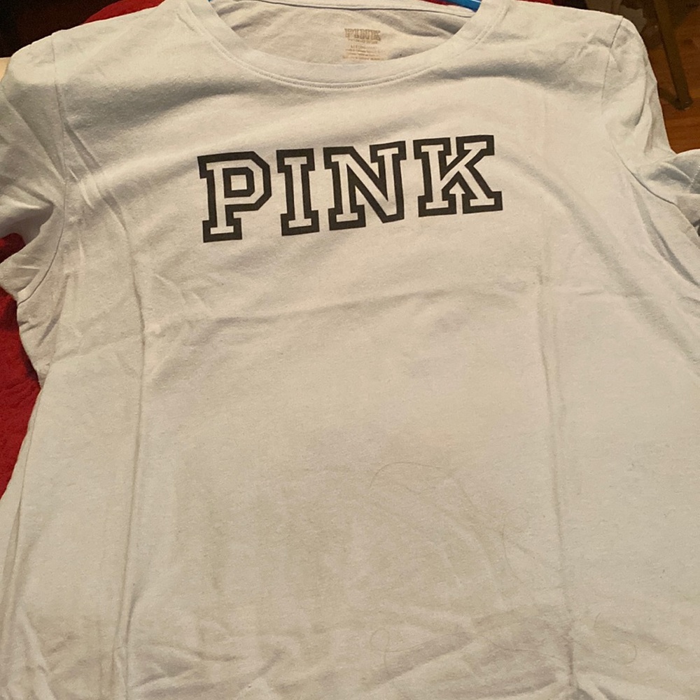 Baby blue large PINK shirt